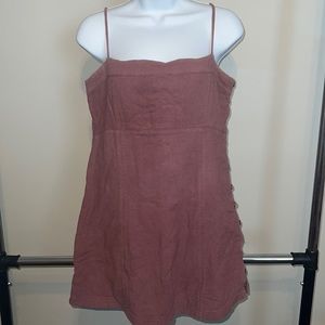 Free People Mauve Button Dress